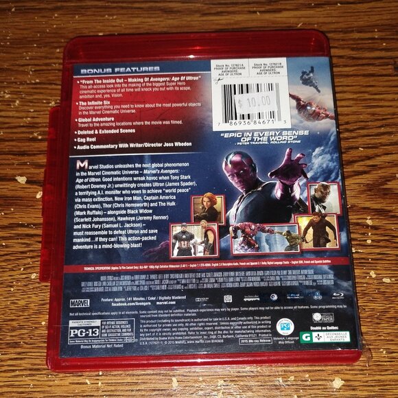 Avengers: Age of Ultron (Blu-ray , 2015, Canadian) - Picture 3 of 3